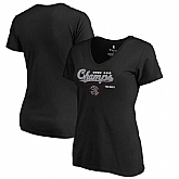 Women's Toronto Raptors Fanatics Branded 2019 NBA Finals Champions Play Your Game V Neck T Shirt Black,baseball caps,new era cap wholesale,wholesale hats